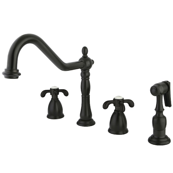 Widespread Kitchen Faucet, Oil Rubbed Bronze